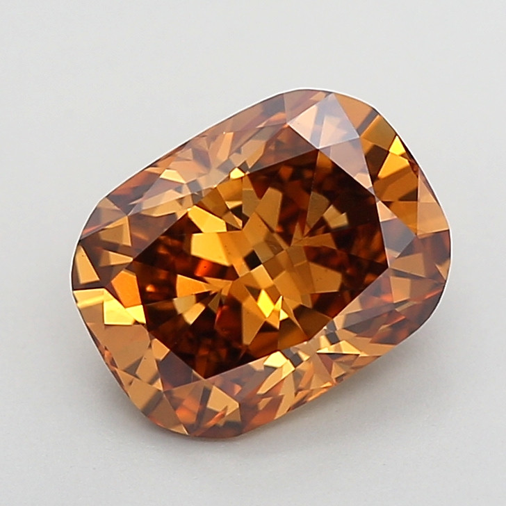 IGI Certified LG835642302 | 2.07 ct Brown Cushion VS1 Lab-Grown Diamond