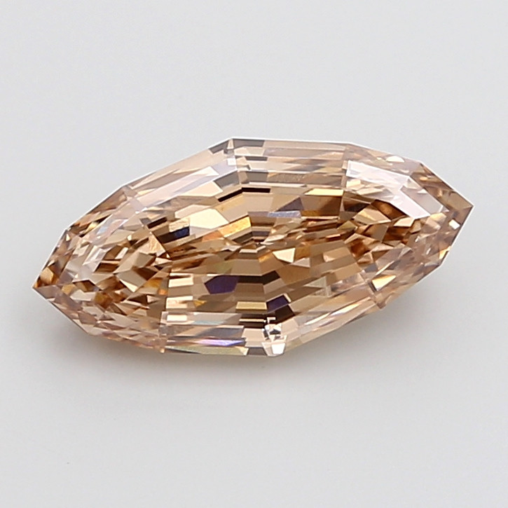 IGI Certified LG837637814 | 4.08 ct Fancy Brown Marquise Step Cut VS1 Lab-Grown Diamond